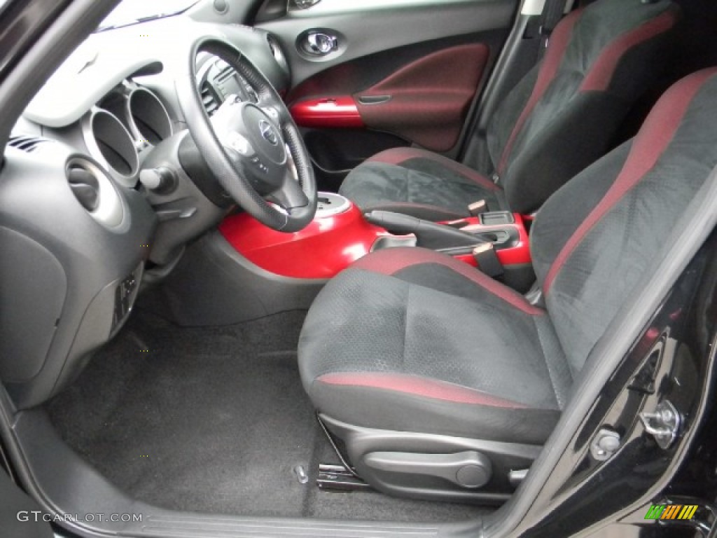 Black/Red w/Red Trim Interior 2011 Nissan Juke SV Photo #58175972