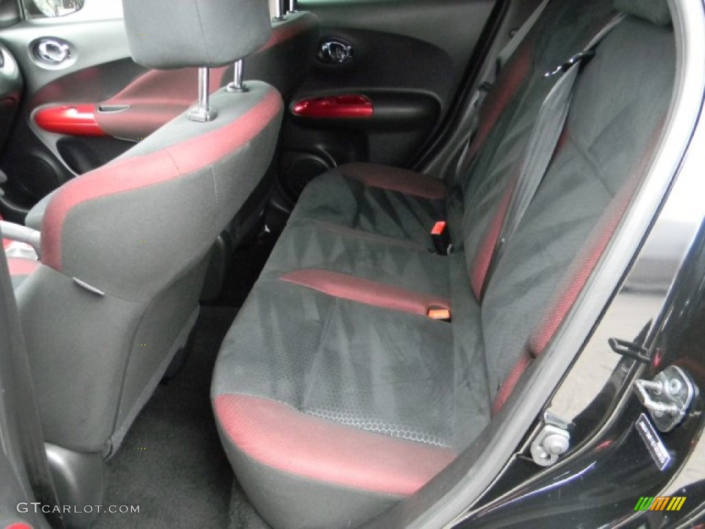 Black/Red w/Red Trim Interior 2011 Nissan Juke SV Photo #58175981