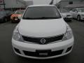 2011 Fresh Powder White Nissan Versa 1.8 S Hatchback  photo #2