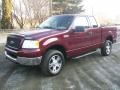 2005 Dark Toreador Red Metallic Ford F150 XLT SuperCab 4x4  photo #5