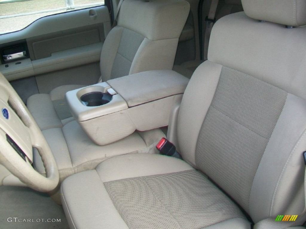 2005 F150 XLT SuperCab 4x4 - Dark Toreador Red Metallic / Tan photo #9