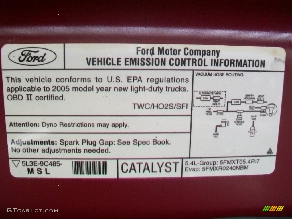 2005 F150 XLT SuperCab 4x4 - Dark Toreador Red Metallic / Tan photo #37