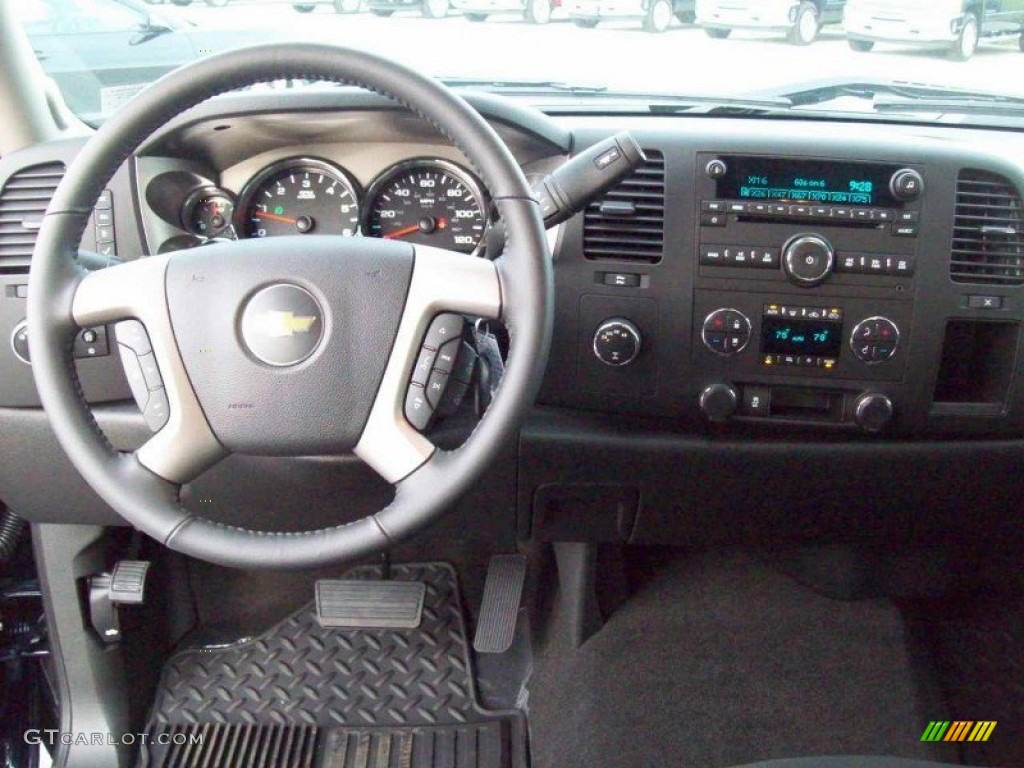 2012 Chevrolet Silverado 1500 LT Extended Cab 4x4 Ebony Dashboard Photo #58176851