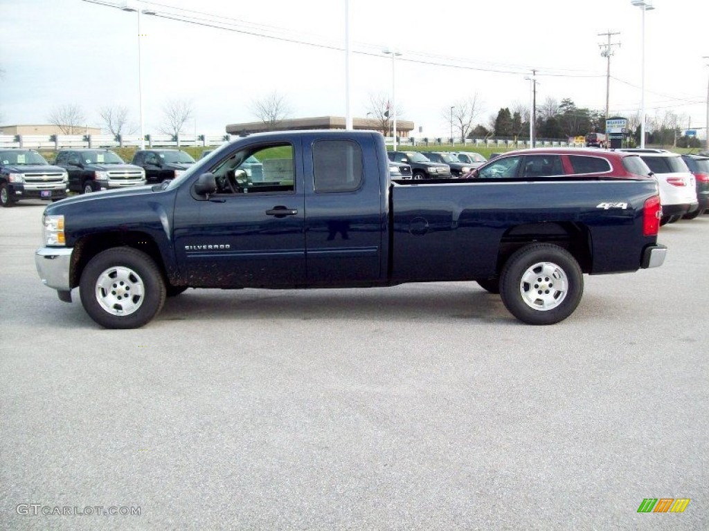 Imperial Blue Metallic 2012 Chevrolet Silverado 1500 LT Extended Cab 4x4 Exterior Photo #58176897