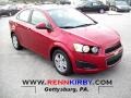 2012 Crystal Red Tintcoat Chevrolet Sonic LS Sedan  photo #1