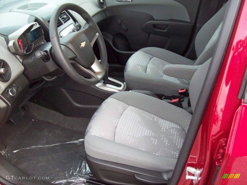 Jet Black/Dark Titanium Interior 2012 Chevrolet Sonic LS Sedan Photo #58177235