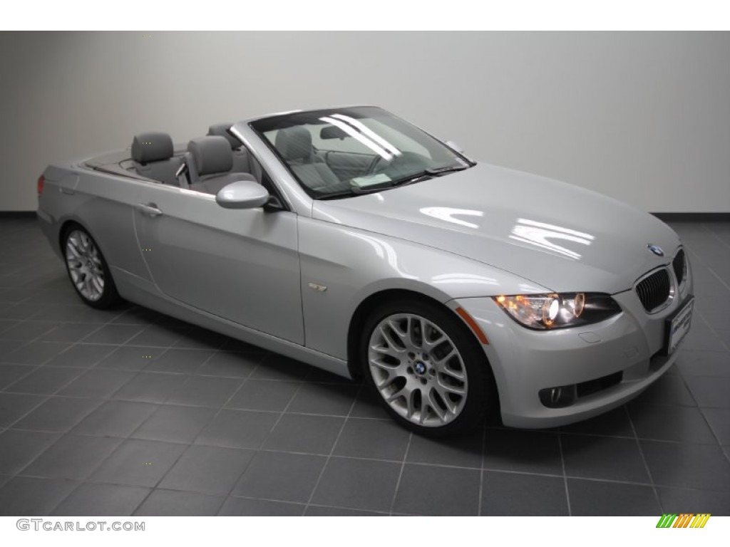 2007 3 Series 328i Convertible - Titanium Silver Metallic / Grey photo #1