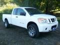 Blizzard White 2008 Nissan Titan XE King Cab 4x4