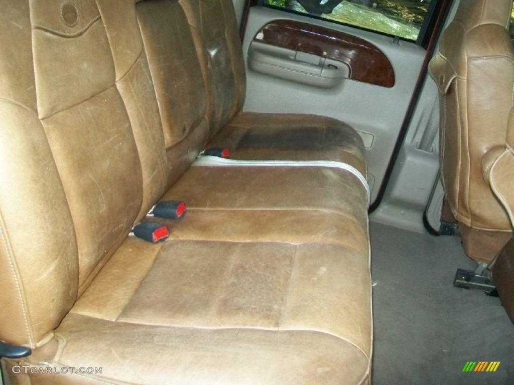 Castano Brown Interior 2003 Ford F250 Super Duty King Ranch Crew Cab 4x4 Photo #58181357