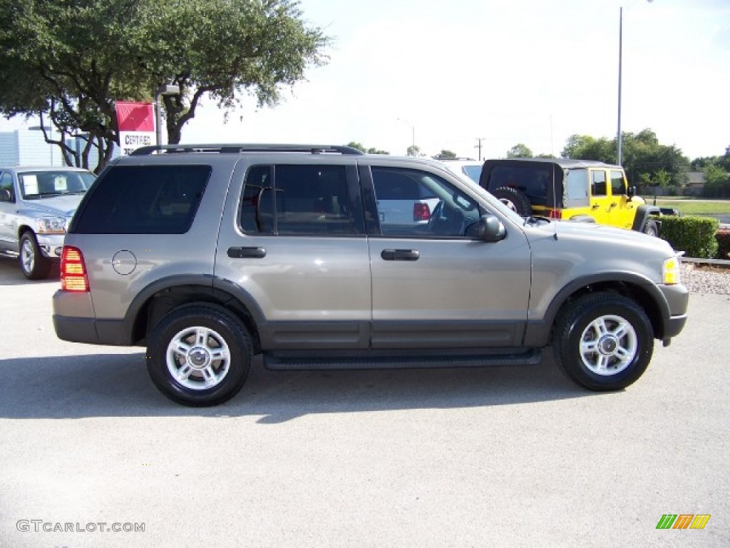 2003 Explorer XLT - Mineral Grey Metallic / Medium Parchment Beige photo #3