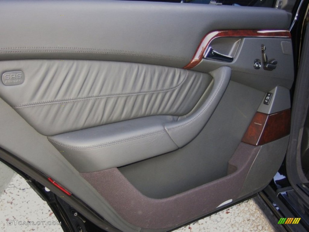 2006 Mercedes-Benz S 65 AMG Sedan Charcoal Door Panel Photo #58182311