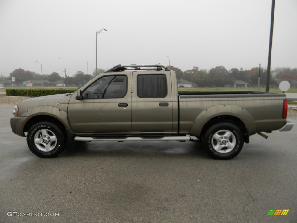 Sand Dune Metallic 2002 Nissan Frontier SE Crew Cab Exterior Photo #58182383