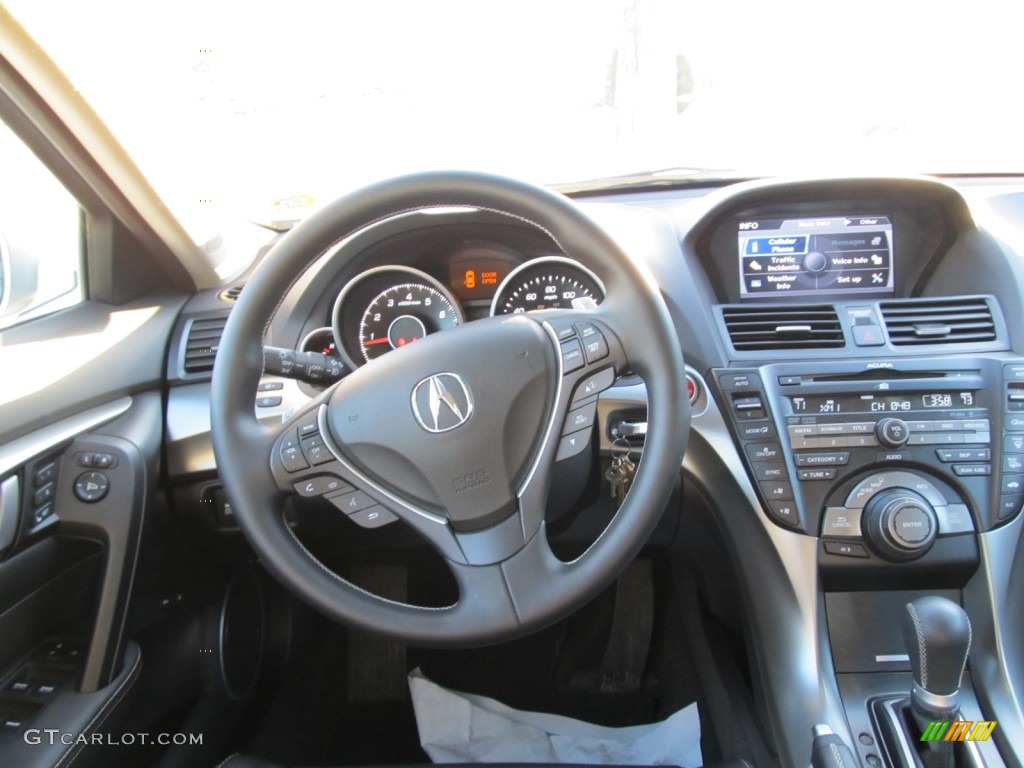 2011 Acura TL 3.7 SH-AWD Technology Ebony Black Dashboard Photo #58183560