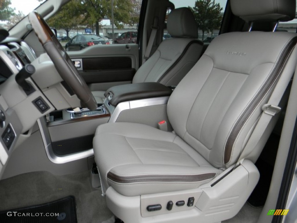 Medium Stone Leather/Sienna Brown Interior 2010 Ford F150 Platinum SuperCrew 4x4 Photo #58184271