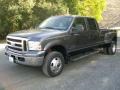 2007 Dark Shadow Grey Metallic Ford F350 Super Duty Lariat Crew Cab 4x4 Dually  photo #5