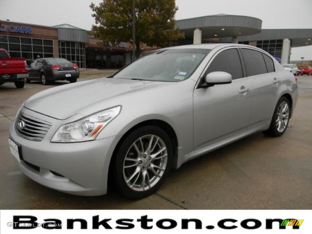 2008 G 35 S Sport Sedan - Liquid Platinum Silver / Stone photo #1