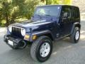 2006 Midnight Blue Pearl Jeep Wrangler Sport 4x4 Golden Eagle  photo #5