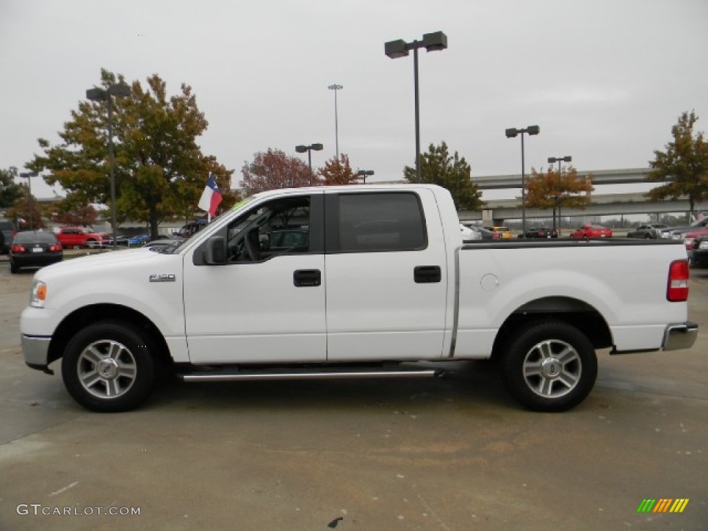 2006 F150 XLT SuperCrew - Oxford White / Medium/Dark Flint photo #5