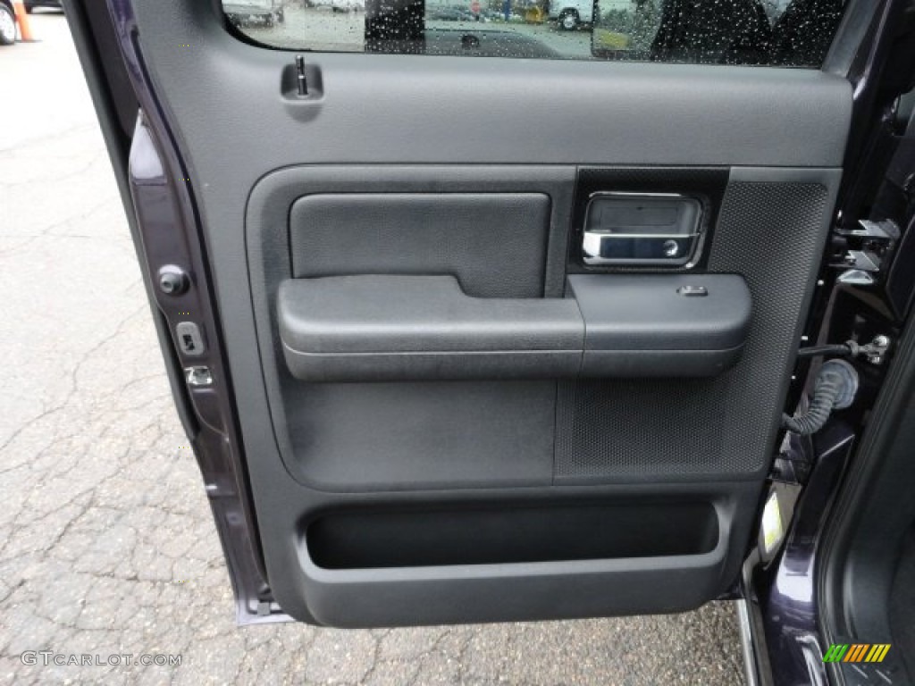 2007 Ford F150 Harley-Davidson SuperCrew 4x4 Black Door Panel Photo #58187566