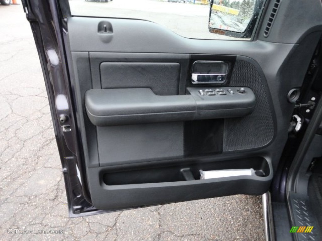 2007 Ford F150 Harley-Davidson SuperCrew 4x4 Black Door Panel Photo #58187578