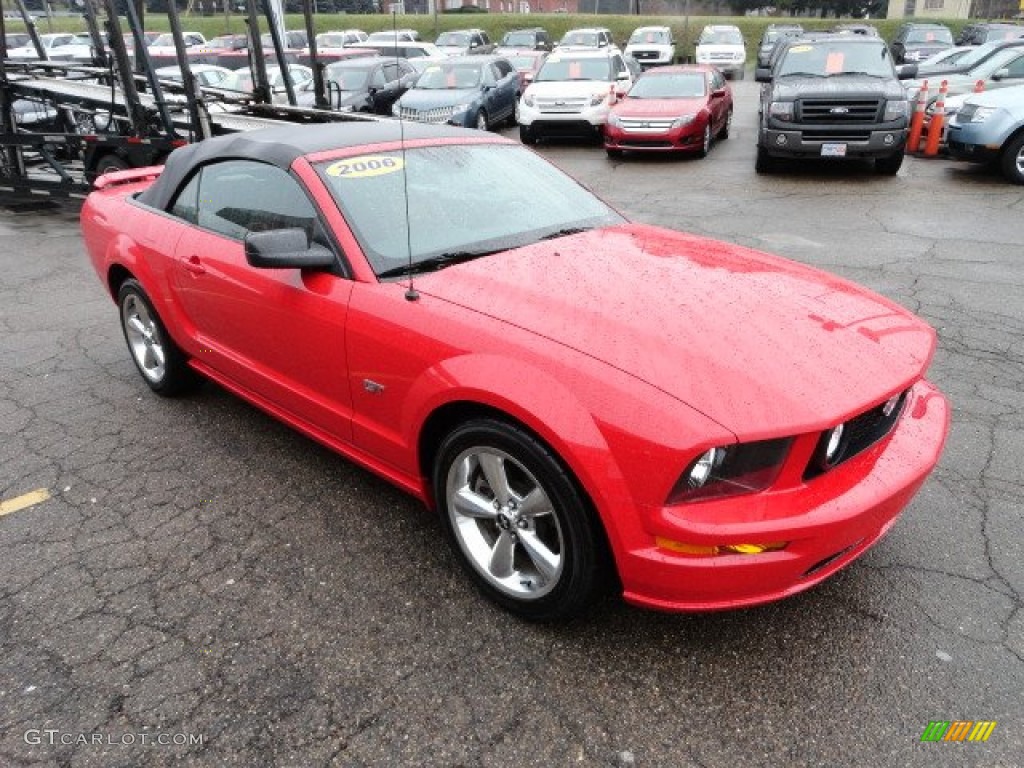 2006 Mustang GT Premium Convertible - Torch Red / Red/Dark Charcoal photo #6