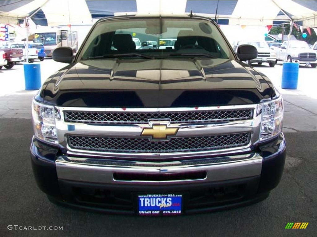 2010 Silverado 1500 LS Extended Cab 4x4 - Imperial Blue Metallic / Dark Titanium photo #6