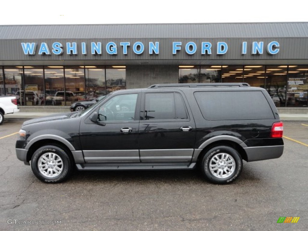 2011 Expedition EL XLT 4x4 - Tuxedo Black Metallic / Charcoal Black photo #1