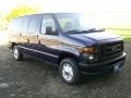 2008 Dark Blue Pearl Metallic Ford E Series Van E150 XL Passenger  photo #1