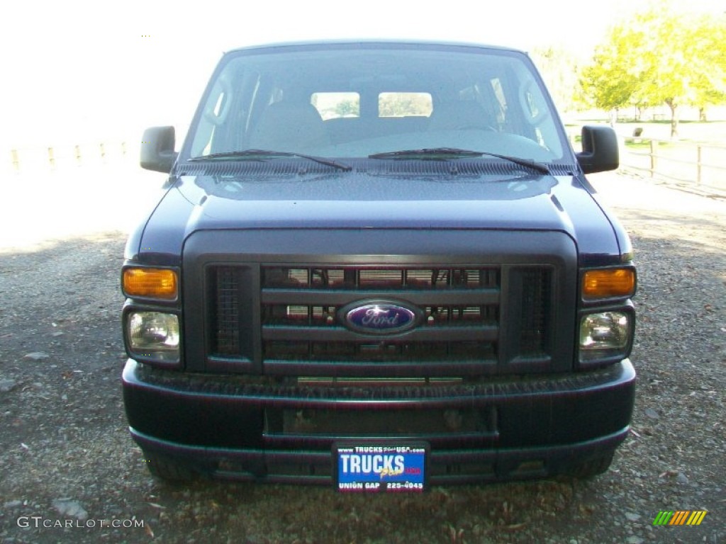 2008 E Series Van E150 XL Passenger - Dark Blue Pearl Metallic / Medium Flint photo #6