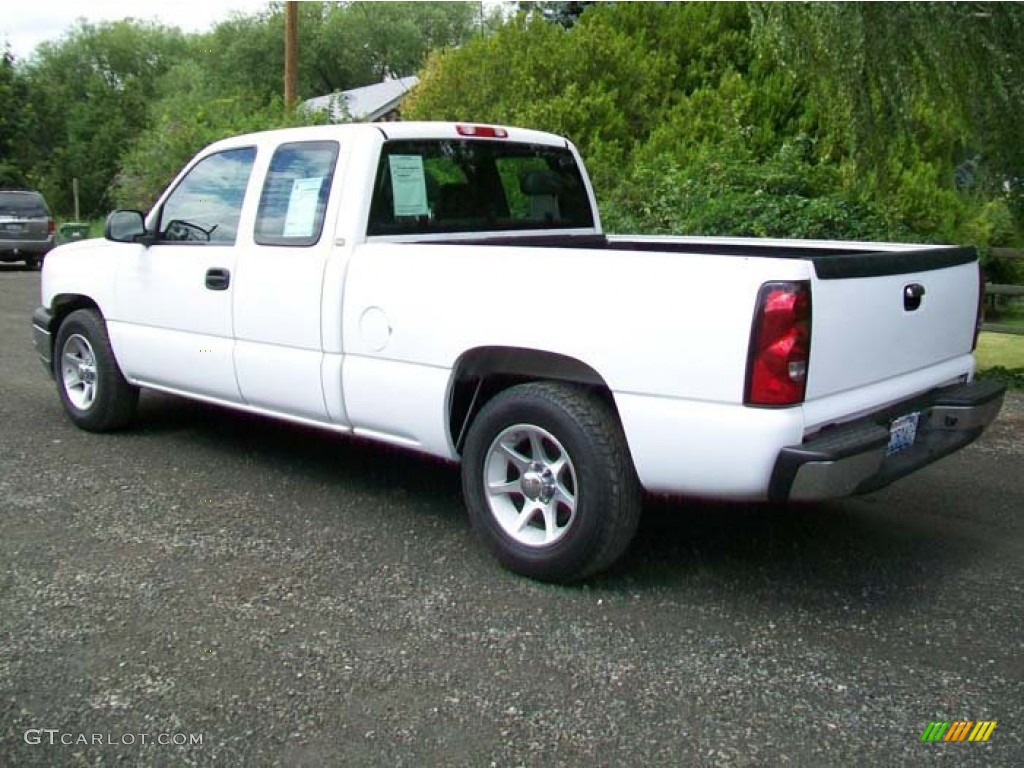 2005 Silverado 1500 Extended Cab - Summit White / Medium Gray photo #4