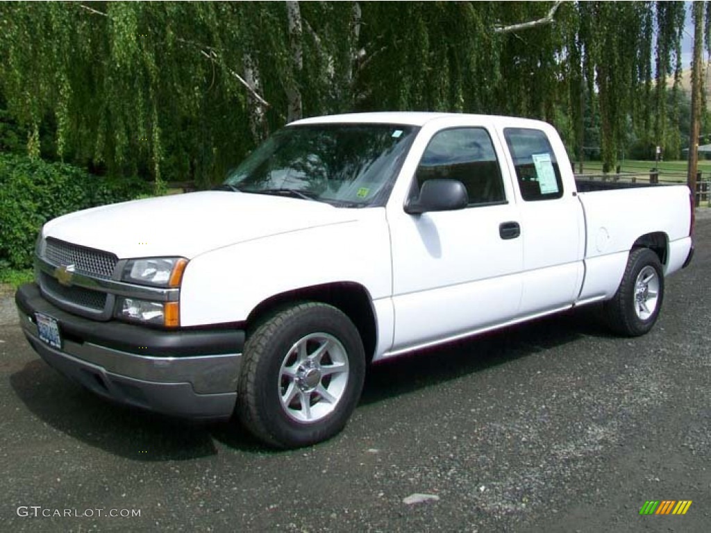 2005 Silverado 1500 Extended Cab - Summit White / Medium Gray photo #5