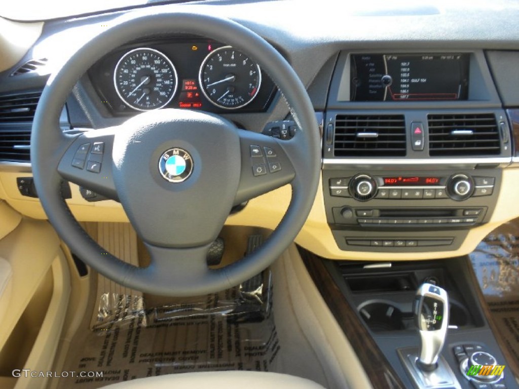 2012 BMW X5 xDrive35i Premium Sand Beige Dashboard Photo #58190564