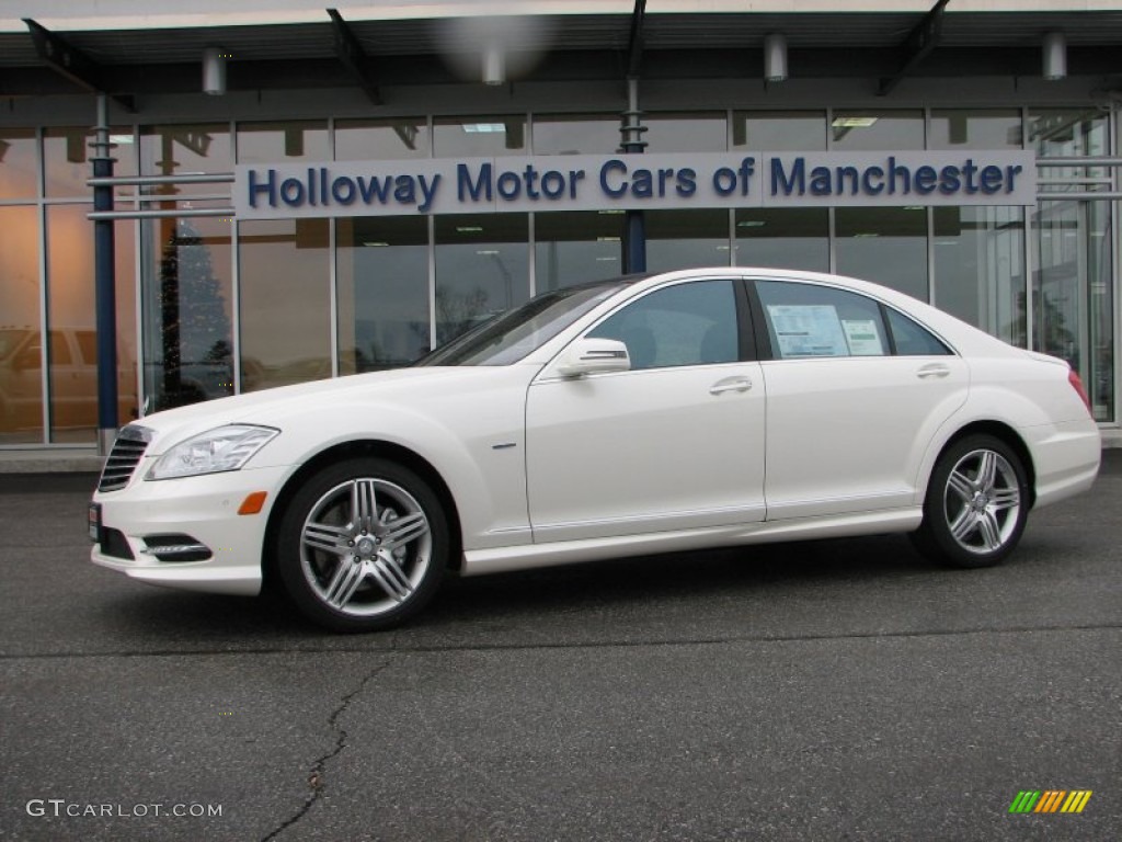 2012 S 350 BlueTEC 4Matic - Diamond White Metallic / Black photo #1