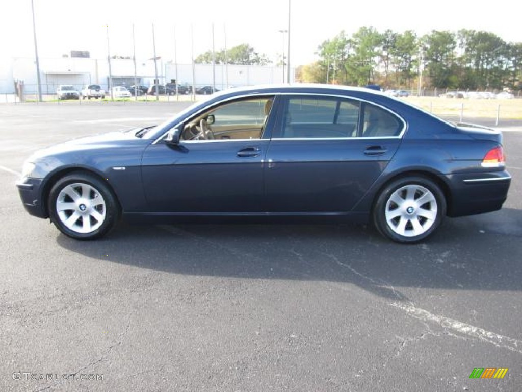 2006 7 Series 750Li Sedan - Toledo Blue Metallic / Dark Beige/Beige III photo #7