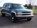 1994 Bright Teal Metallic Chevrolet C/K 3500 Extended Cab 4x4 Dually  photo #19