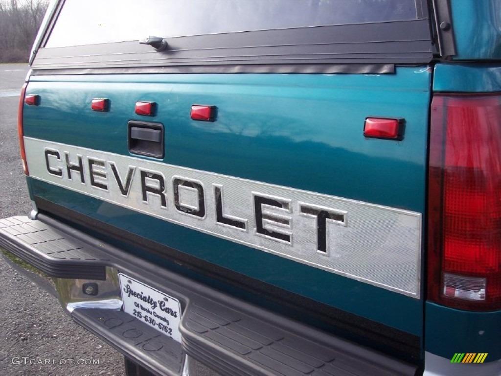 1994 C/K 3500 Extended Cab 4x4 Dually - Bright Teal Metallic / Gray photo #29
