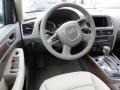 2012 Audi Q5 Cardamom Beige Interior Steering Wheel Photo