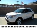 2012 White Suede Ford Explorer XLT  photo #1