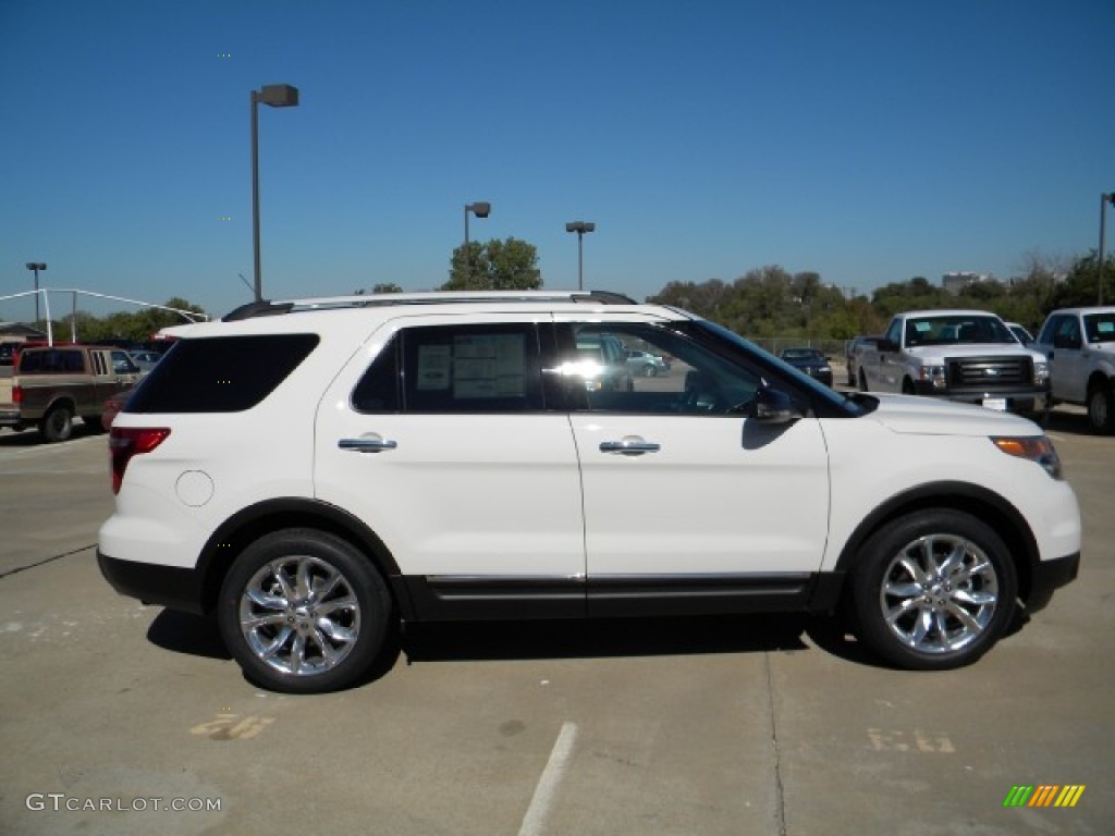 2012 Explorer XLT - White Suede / Medium Light Stone photo #3