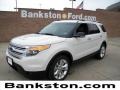 2012 White Suede Ford Explorer XLT  photo #1