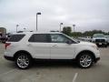 2012 White Suede Ford Explorer XLT  photo #3