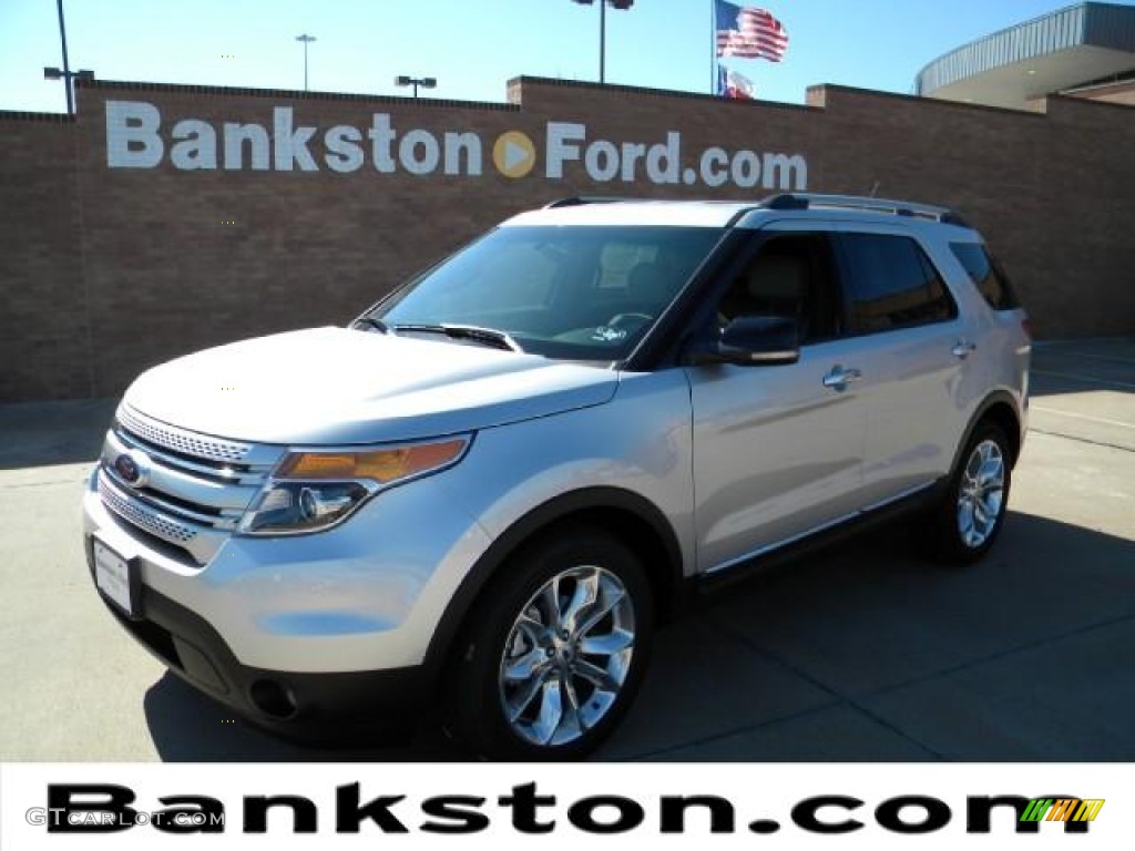 2012 Explorer XLT - Ingot Silver Metallic / Medium Light Stone photo #1