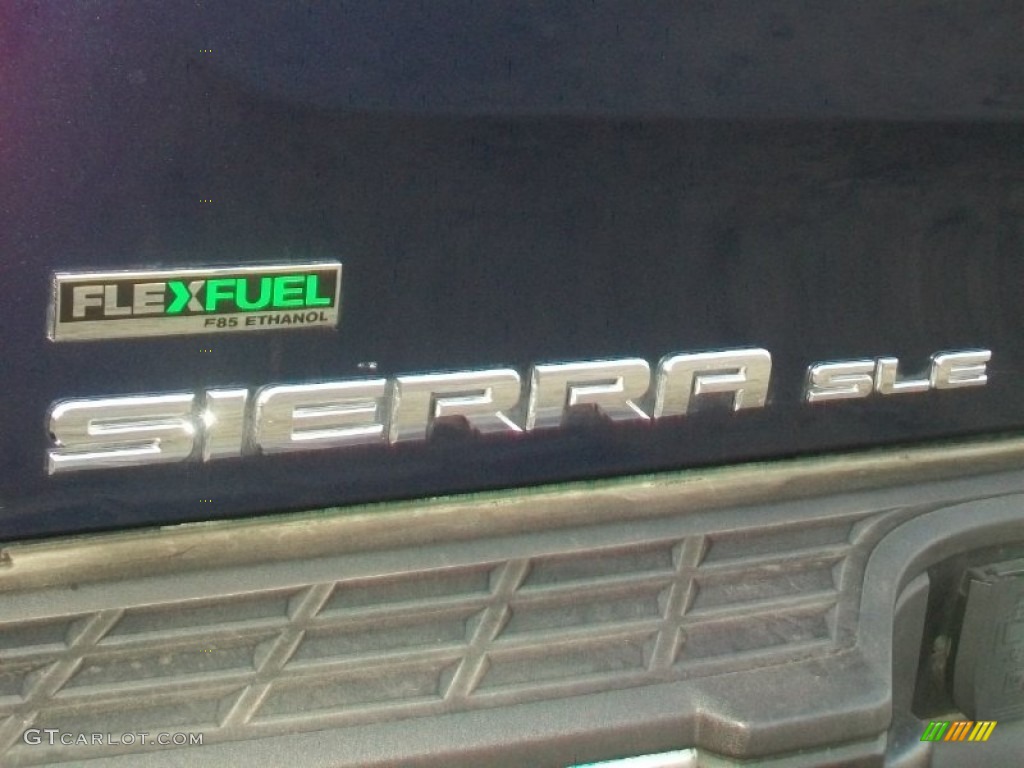 2011 Sierra 1500 SLE Extended Cab 4x4 - Midnight Blue Metallic / Ebony photo #35
