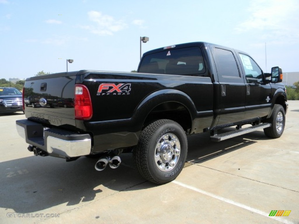 2012 F250 Super Duty XLT Crew Cab 4x4 - Black / Steel photo #3