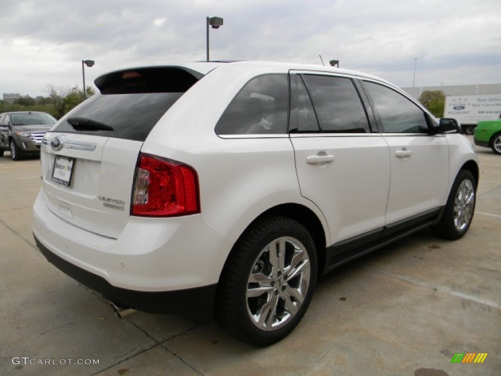 2012 Edge Limited EcoBoost - White Platinum Metallic Tri-Coat / Medium Light Stone photo #3