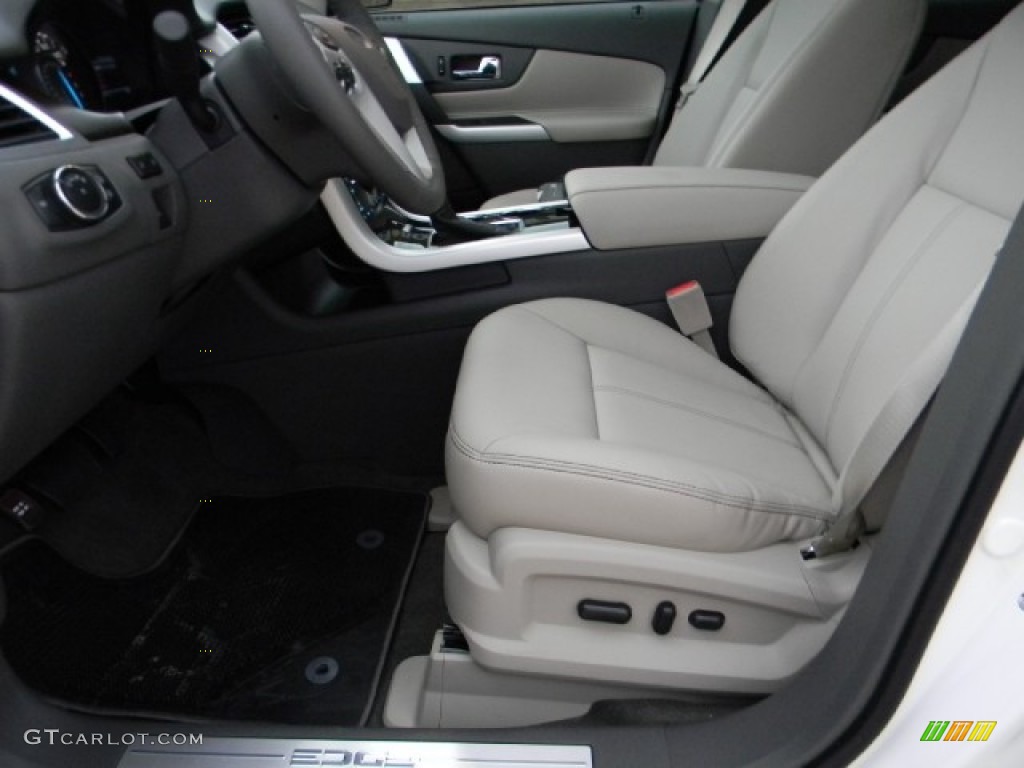 2012 Edge Limited EcoBoost - White Platinum Metallic Tri-Coat / Medium Light Stone photo #9