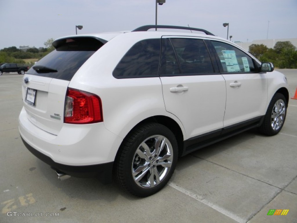 2012 Edge SEL EcoBoost - White Platinum Metallic Tri-Coat / Medium Light Stone photo #3