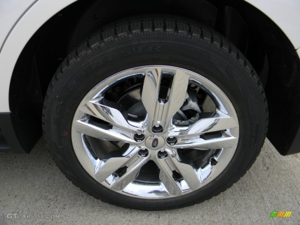 2012 Edge SEL EcoBoost - White Platinum Metallic Tri-Coat / Medium Light Stone photo #6