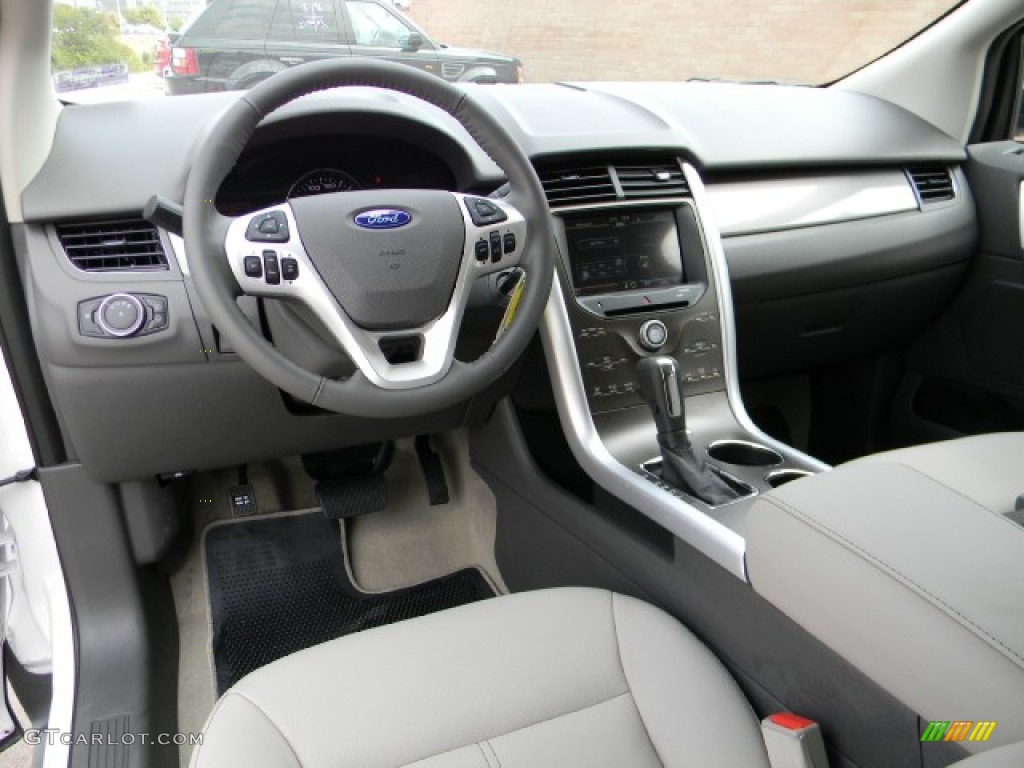 2012 Edge SEL EcoBoost - White Platinum Metallic Tri-Coat / Medium Light Stone photo #9