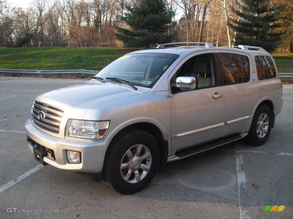 2004 QX 56 4WD - Silver Indulgence / Willow photo #1